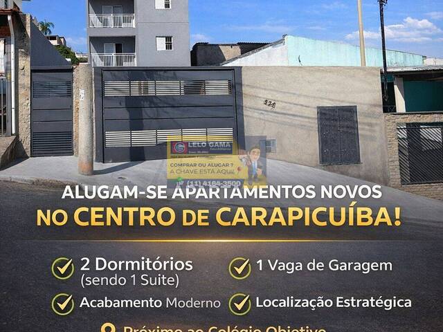 #AG1417 - Apartamento para Locação em Carapicuíba - SP